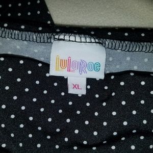 Black and white Polka Dot LulaRoe Maxi Skirt